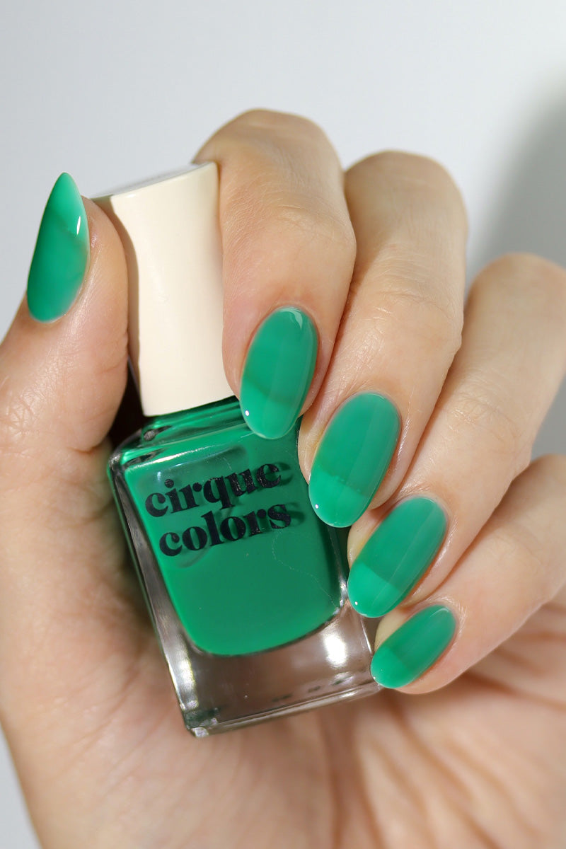 Emerald Green Jelly Nail Polish - Cirque Colors Toronja Jelly