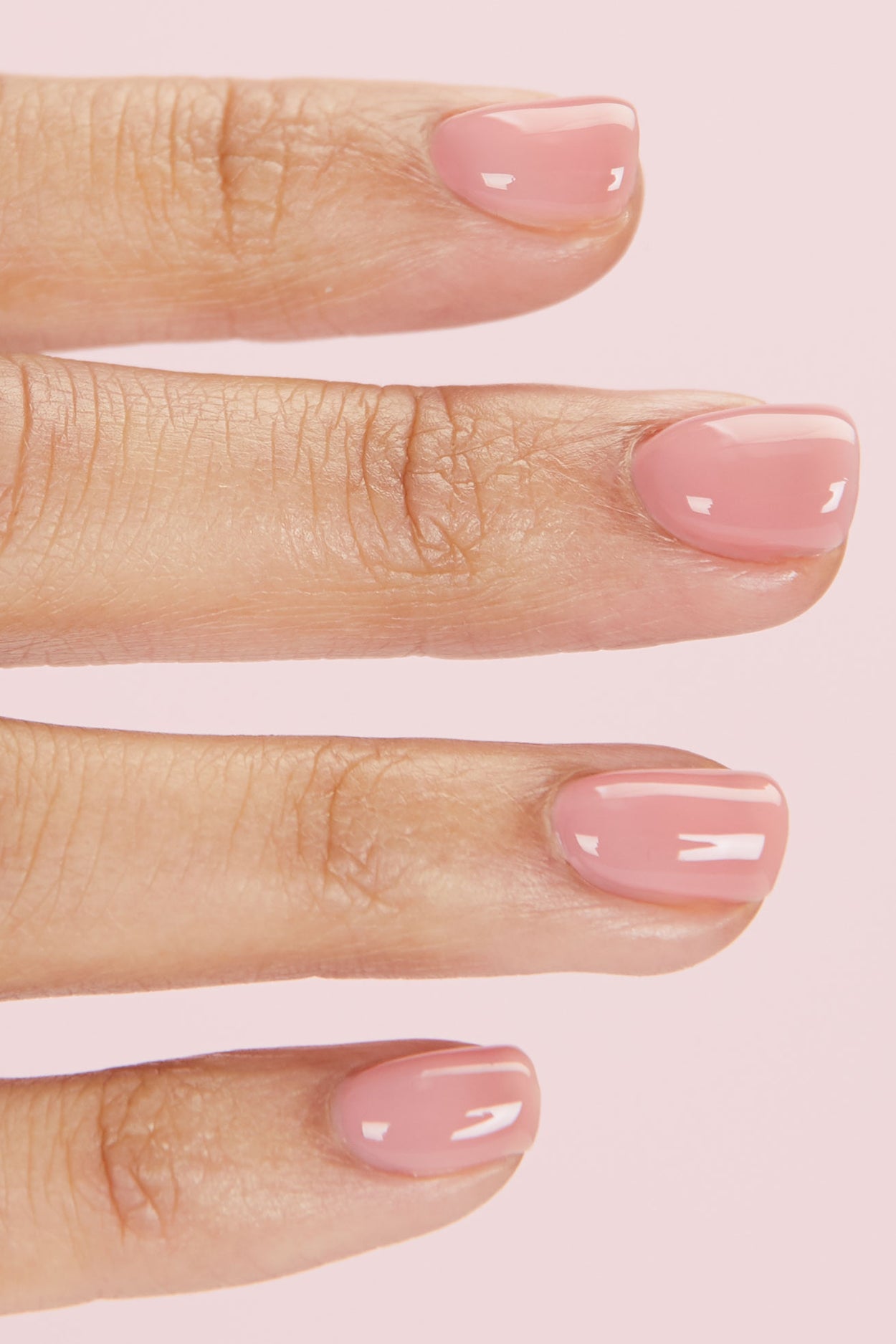 light sheer pink nail polish